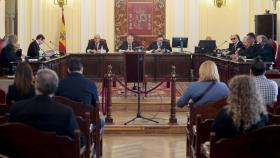 La Audiencia Provincial de León durante el juicio contra los seis acusados de estafar a más de 7.000 personas
