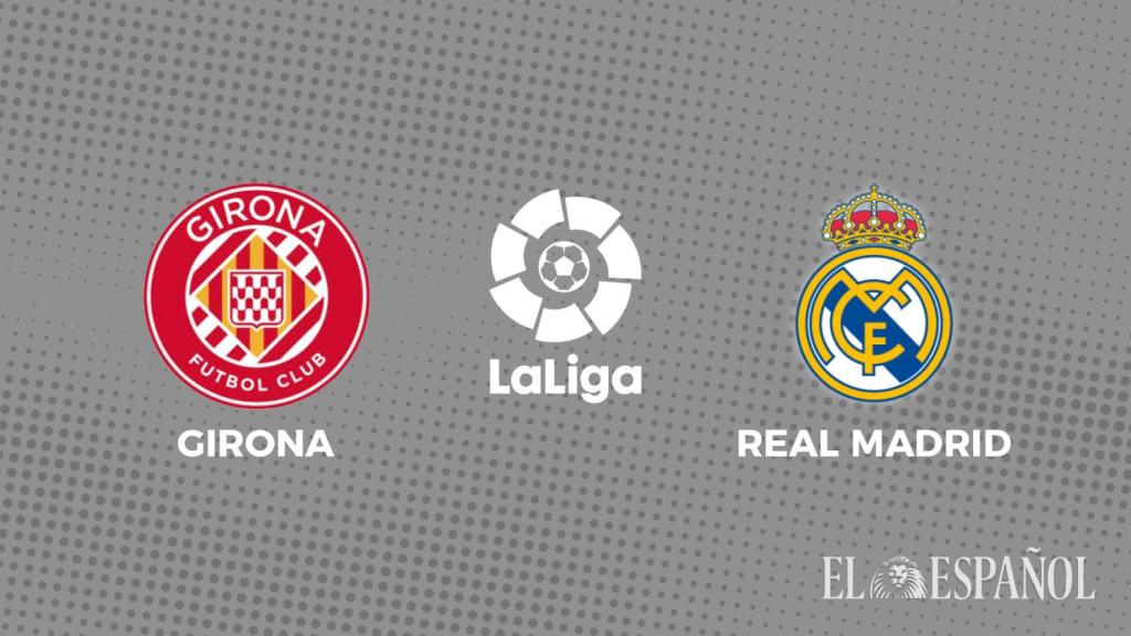 Cartel del Girona - Real Madrid de La Liga 2022/2023