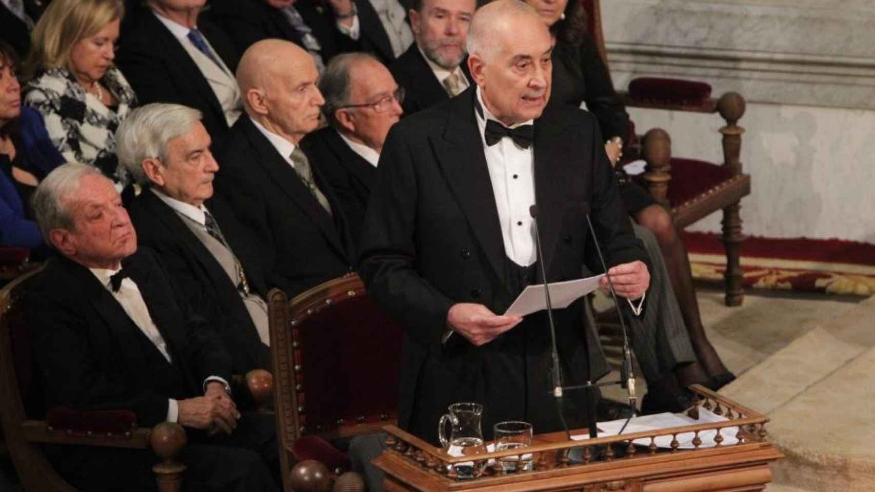 José Terceiro Lomba, en su discurso de entrada en la Real Academia de la Lengua, en noviembre de 2012.