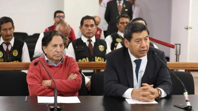 Alejandro Toledo durante una vista judicial.