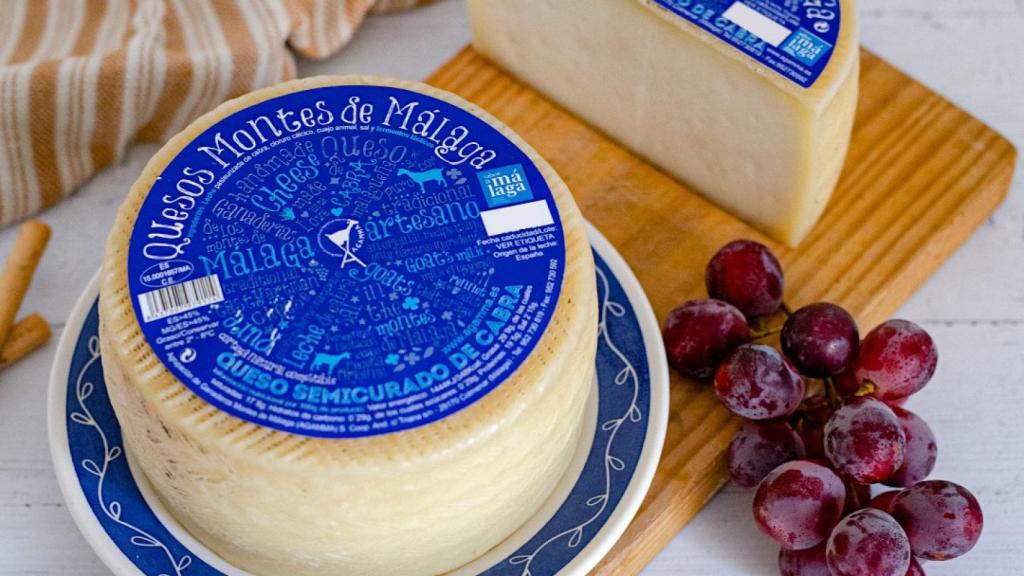 Queso semicurado Montes de Málaga premiado.