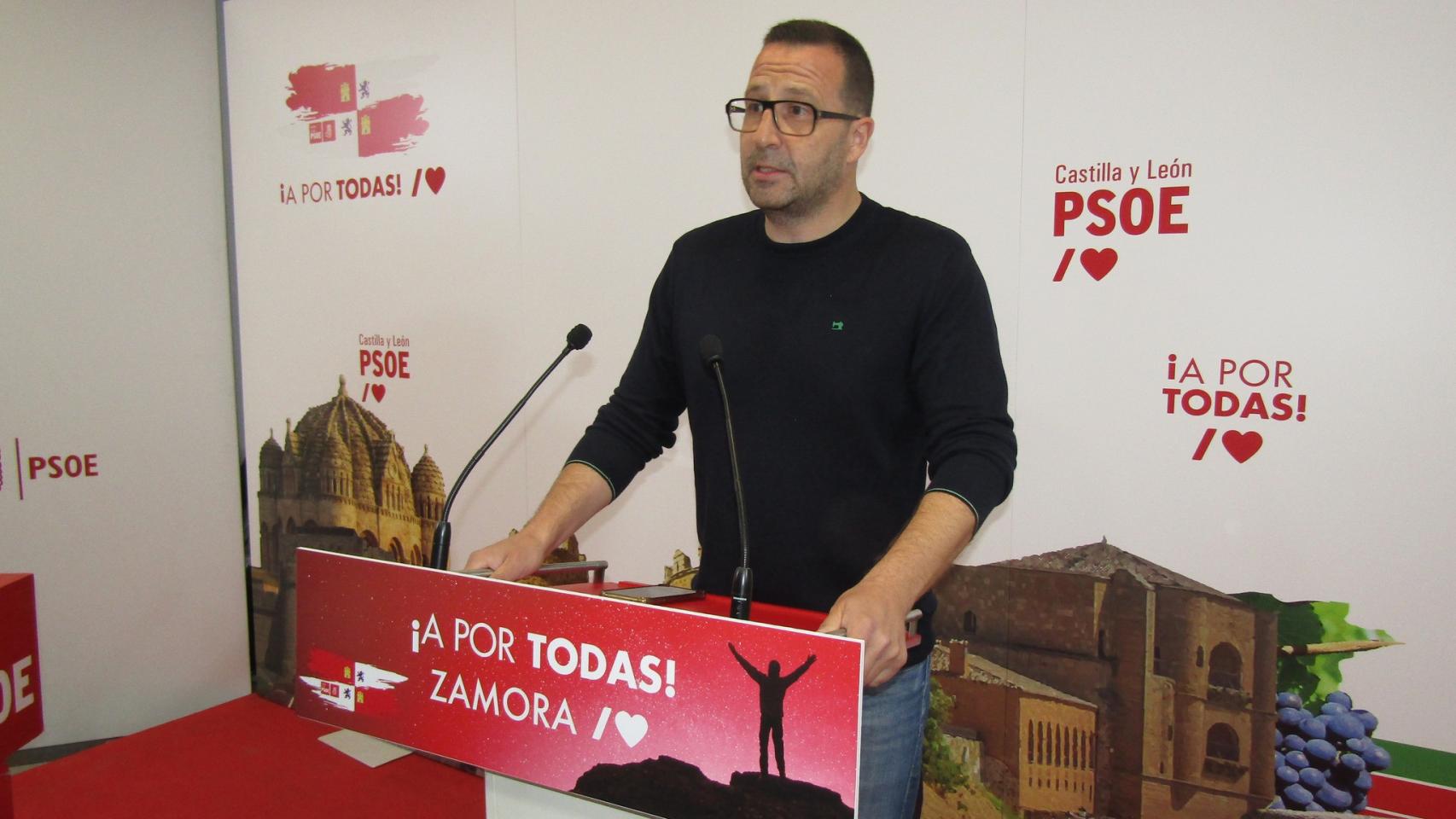 El secretario de Organización del PSOE de Zamora, Iñaki Gómez