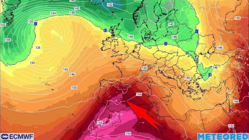 La masa de calor canicular que afecta a España en la última semana de abril. Meteored.