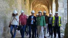 Visita del Gobierno regional a las obras del Monasterio de Monsalud en Guadalajara.