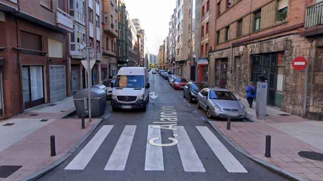 La calle Alarcón, en Gijón, el lugar donde se han producido los hechos.