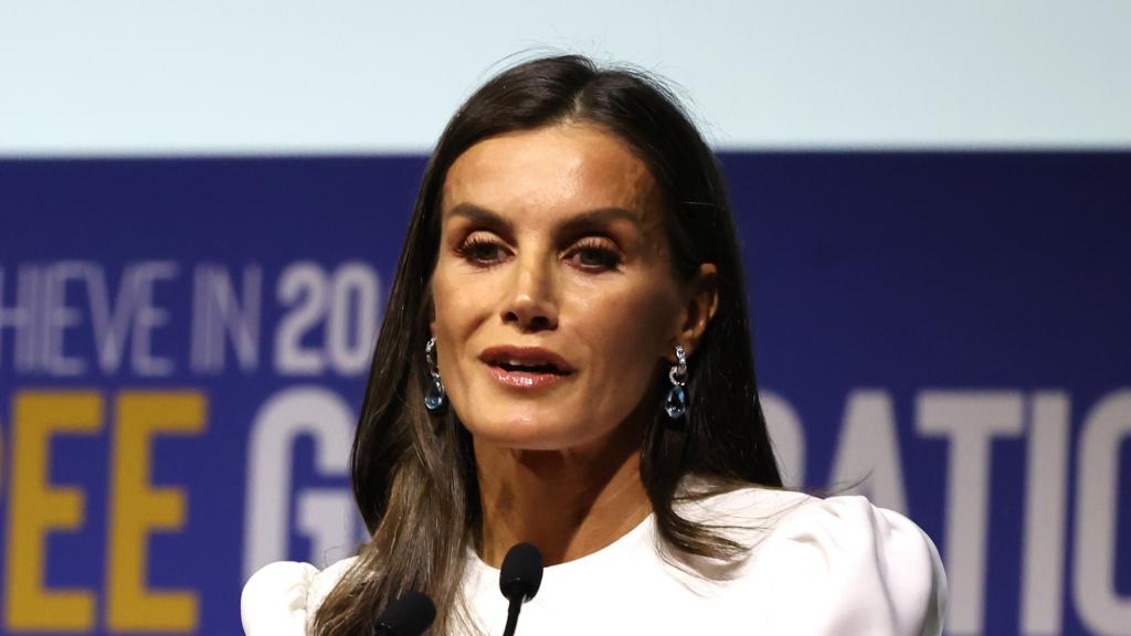 La Reina Letizia durante la 9ª Conferencia Europea 'Tabaco o Salud'.