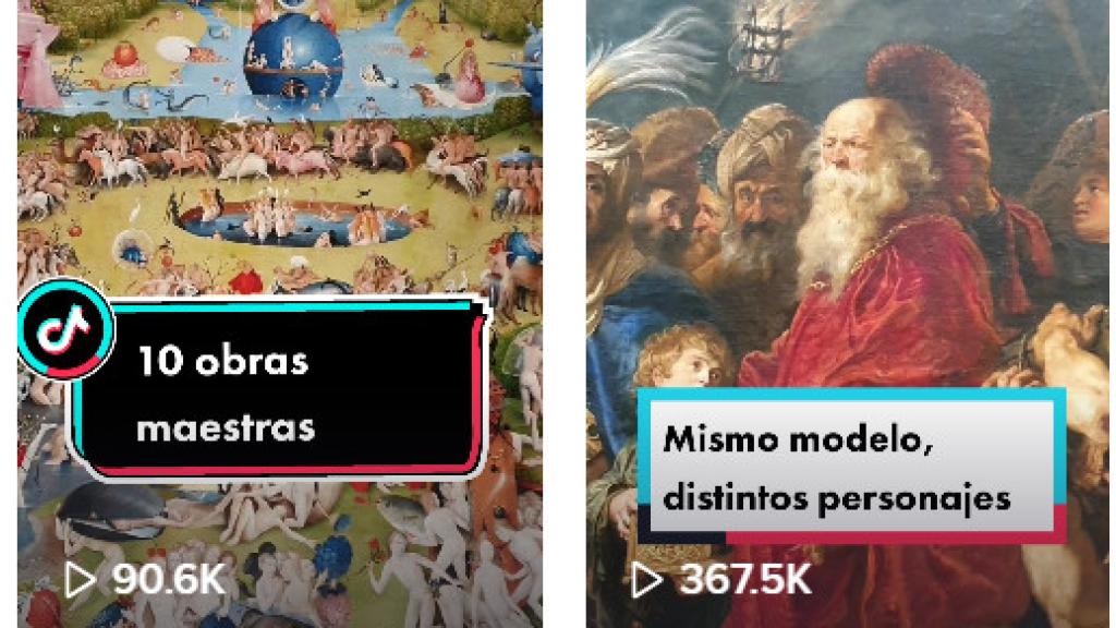 Perfil del Museo del Prado en la versión de escritorio de TikTok