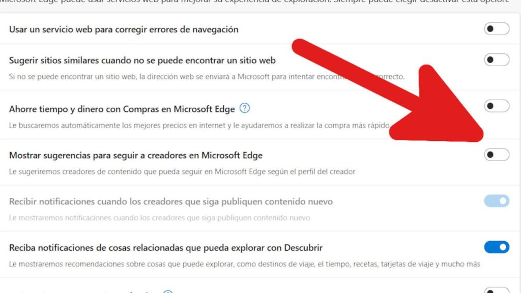 Cómo desactivar la función de Edge que está provocando problemas