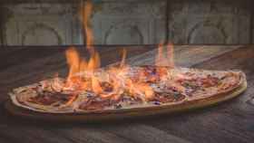 La pizza que presuntamente causó el incendio de Burro