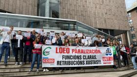 Los funcionarios de Justicia de A Coruña seguirán convocando paros generales en mayo