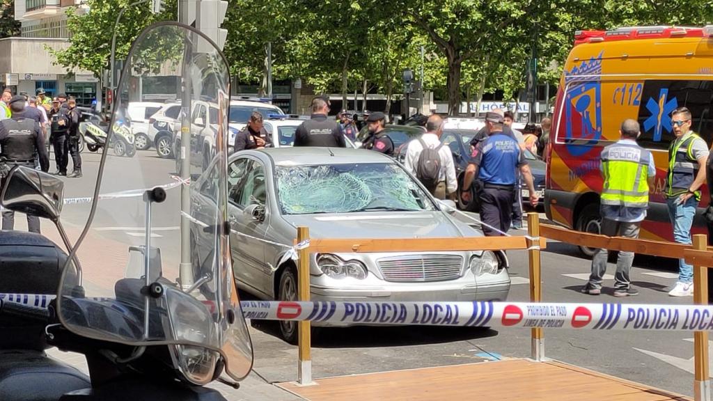 El coche que conducía Pedro Villanueva.