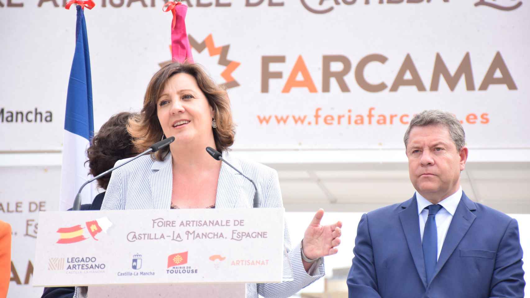 Patricia Franco en la edición de Farcama en Toulouse (Francia). Foto: JCCM.