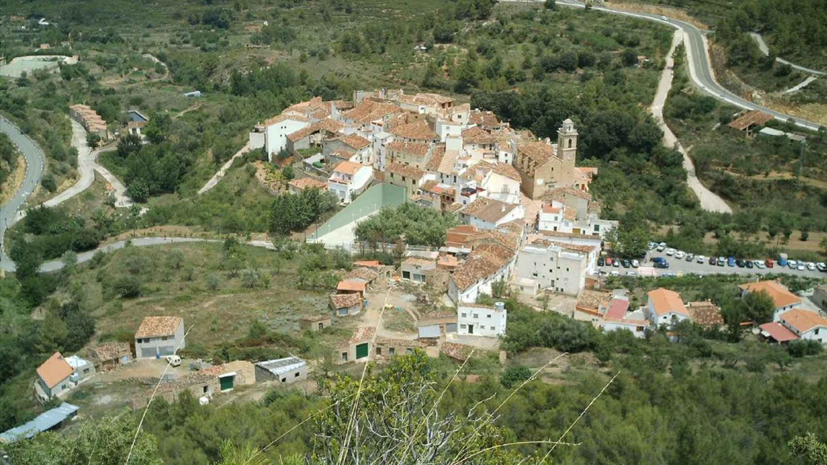 Panorámica de Ayódar, en la provincia de Castellón.