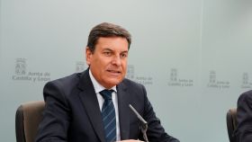 El consejero de Economía y Hacienda y portavoz de la Junta de Castilla y León, Carlos Fernández Carriedo,