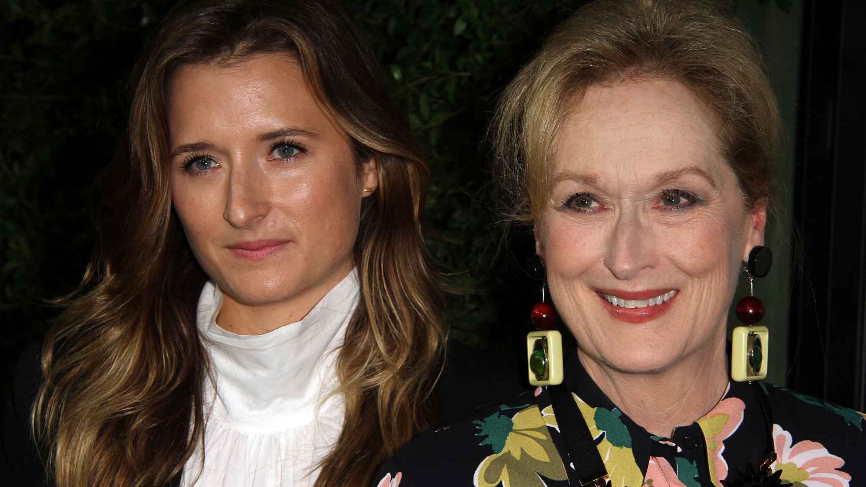 Meryl Streep junto a una de sus hijas, Grace.