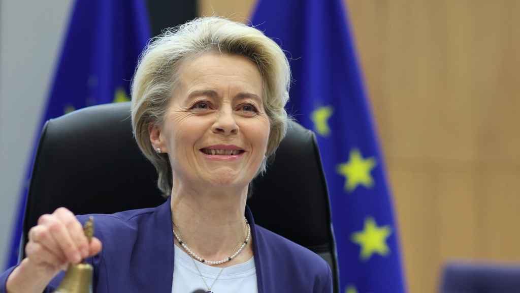 Ursula von der Leyen, presidenta de la Comisión Europea, en un acto oficial.