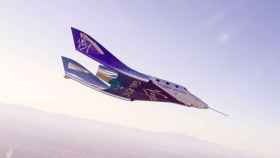 El avión cohete de Virgin Galactic.
