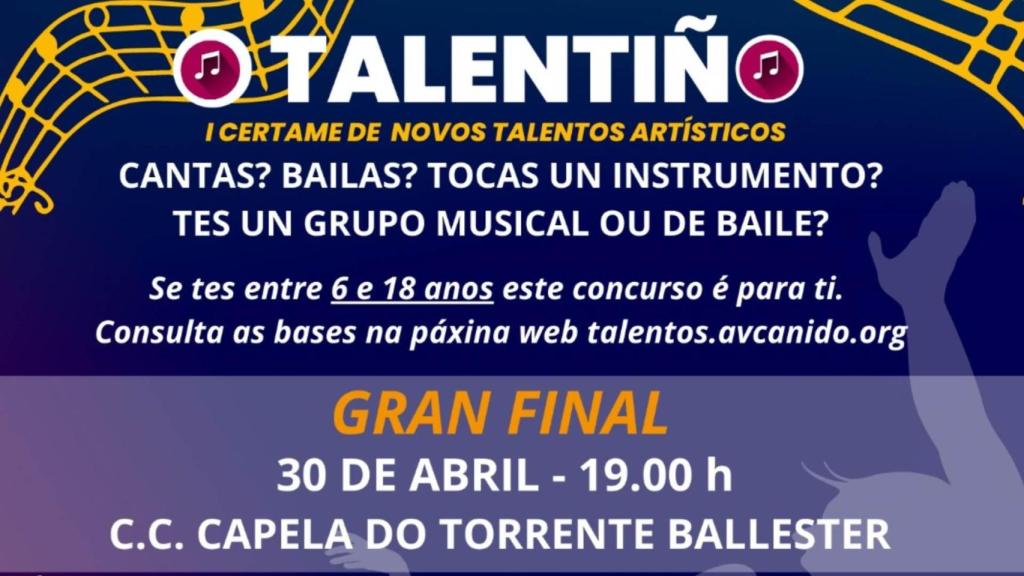 Imagen del cartel del concurso ‘Talentiño’