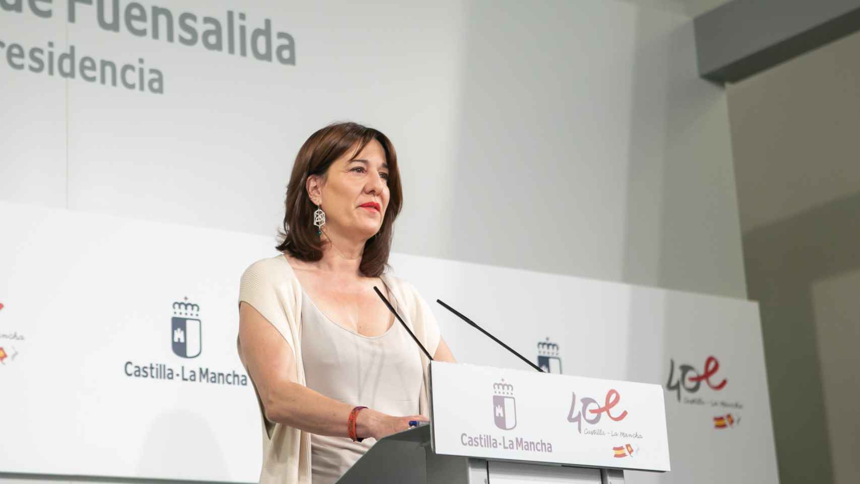 Blanca Fernández, este viernes durante una rueda de prensa.