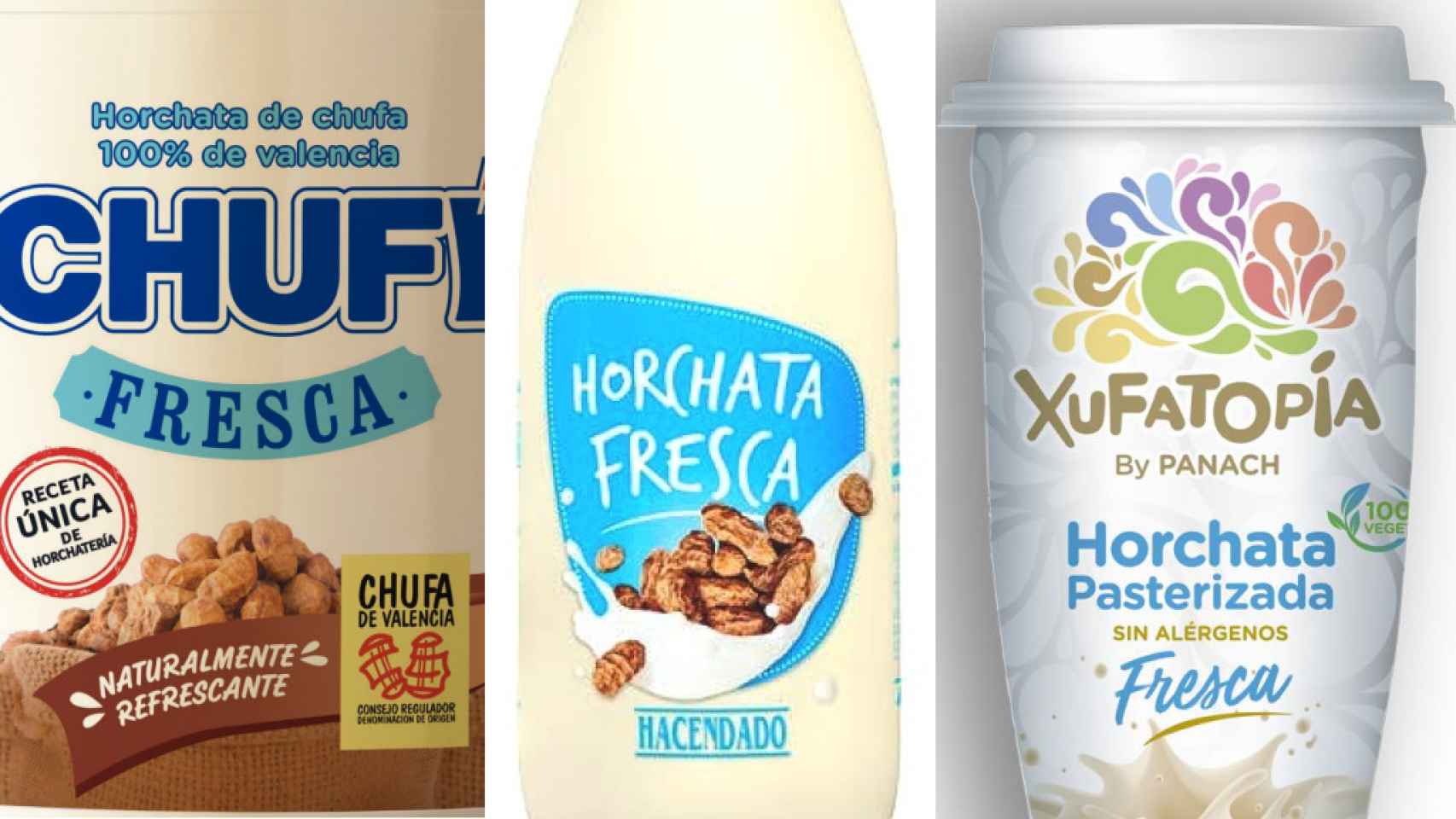 Los productos que Mon Orxata demandó por publicidad engañosa.
