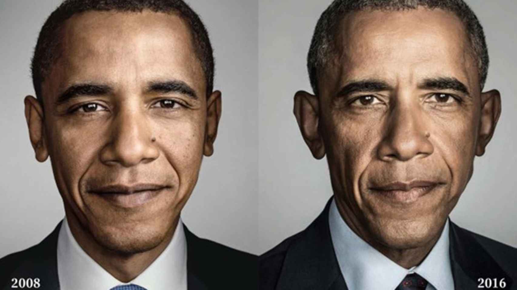 La imagen envejecida de Barack Obama dio la vuelta al mundo en 2018.