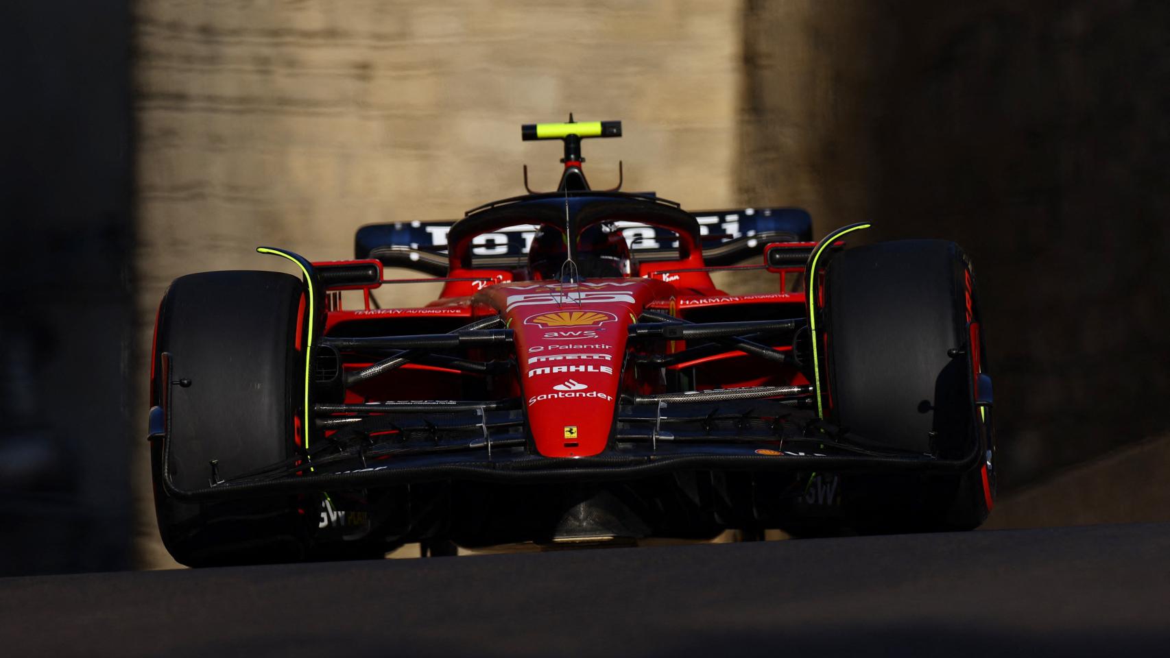 Sainz, en el circuito urbano de Azerbaiyán.