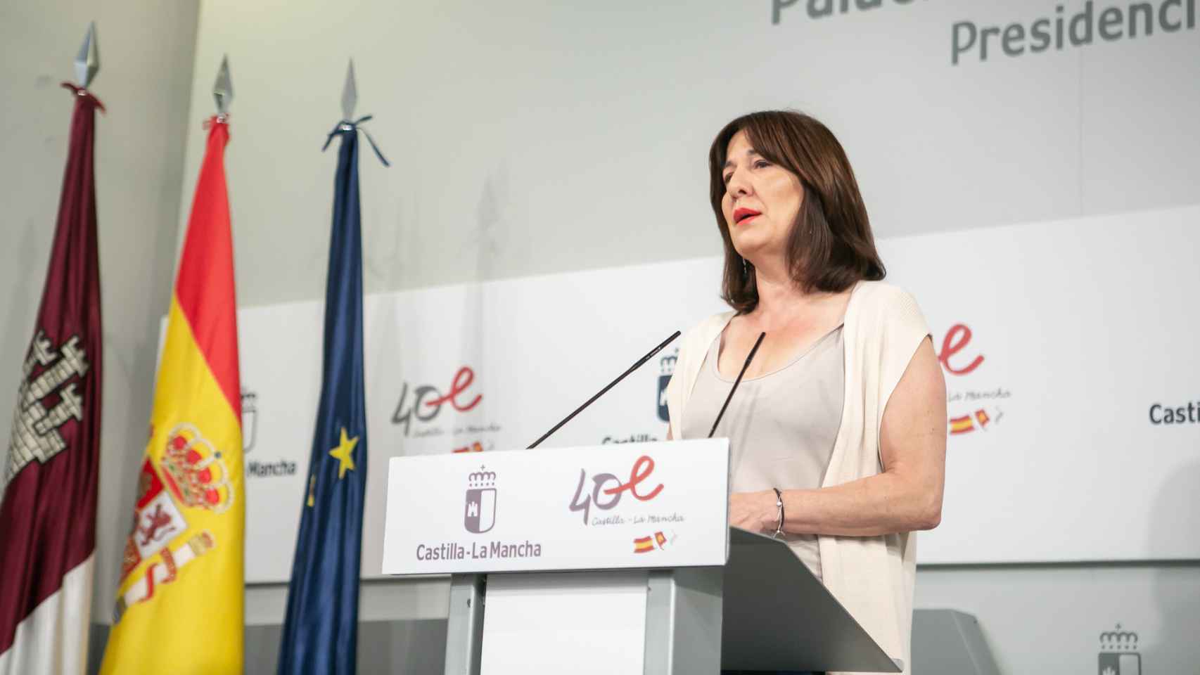 Blanca Fernández, consejera y portavoz del Gobierno de Castilla-La Mancha. Foto: JCCM.