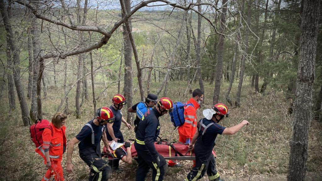 Fotografía durante el rescate en León