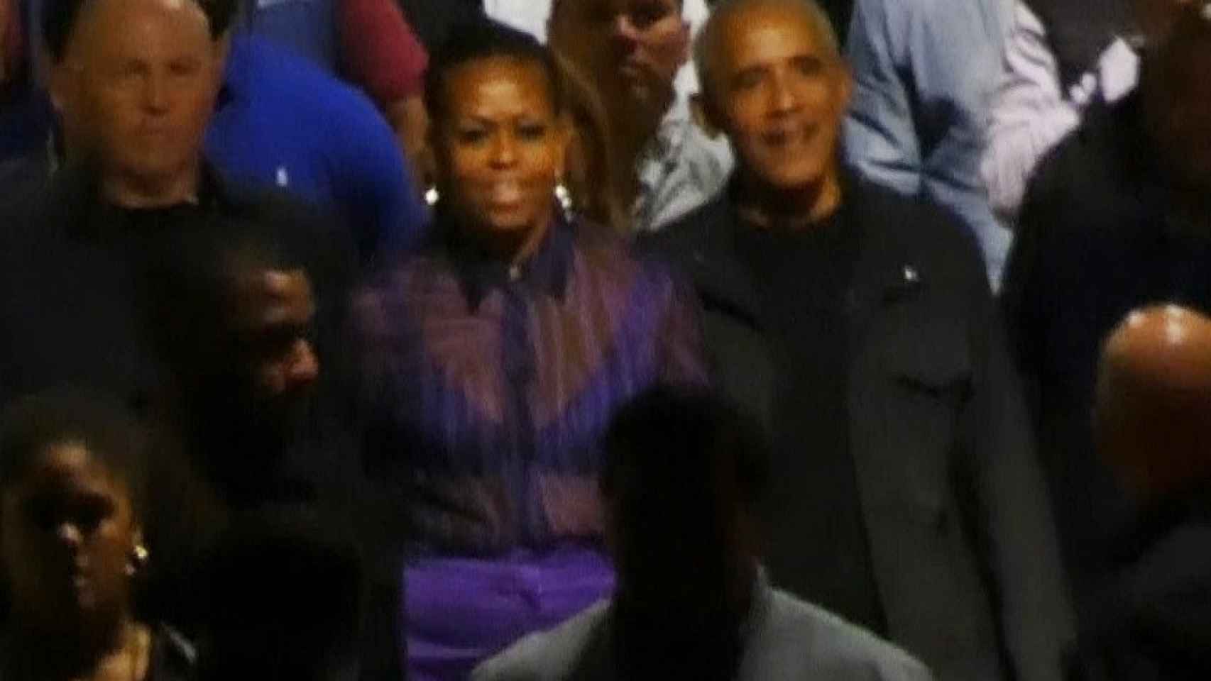 Los Obama en el concierto de Springsteen.