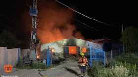 Incendio en Lominchar. Foto: Consorcio Provincial de Extinción de Incendios y Salvamentos de Toledo.