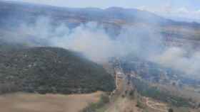 Incendio forestal de Escalona (Toledo). Foto: Plan Infocam.