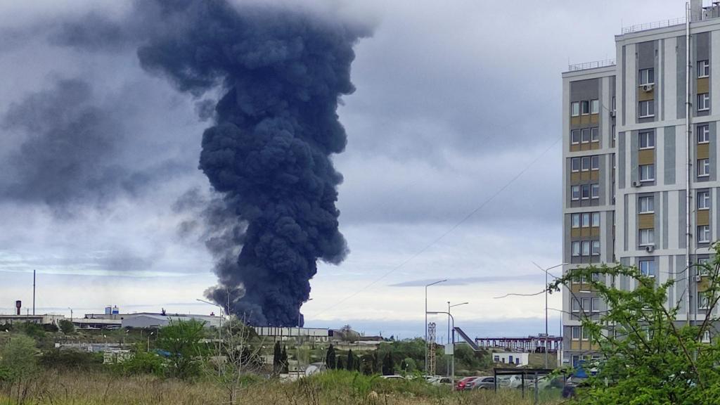 El depósito de Sebastopol tras el ataque