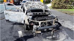 Estado del vehículo quemado