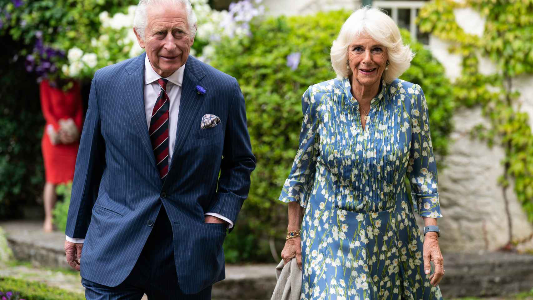 Carlos III y Camilla en un acto institucional en Llandovery, Gran Bretaña, en julio de 2022.