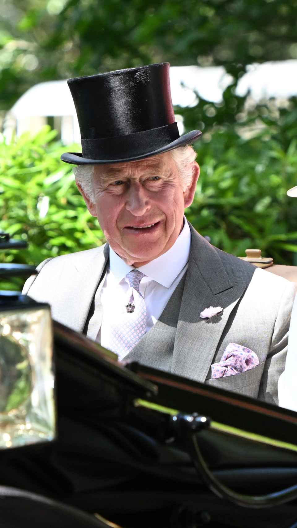 Carlos III en Ascot, en junio de 2022.