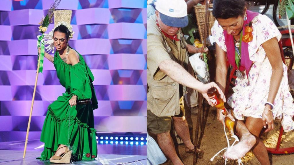 Pakita en 'Drag Race España' y Carmina Ordoñez en el Rocío en el año 2001