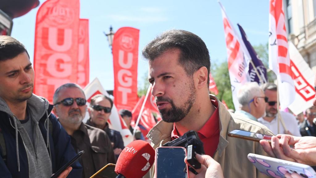 Manifestación de UGT y CCOO con motivo del Primero de Mayo