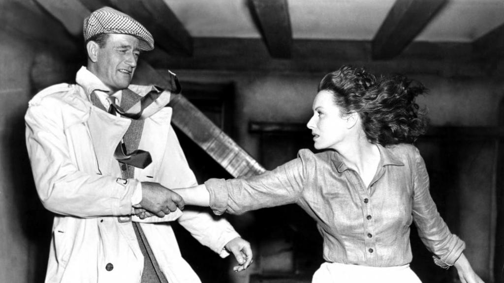 John Wayne y Maureen O'Hara en 'El hombre tranquilo'.