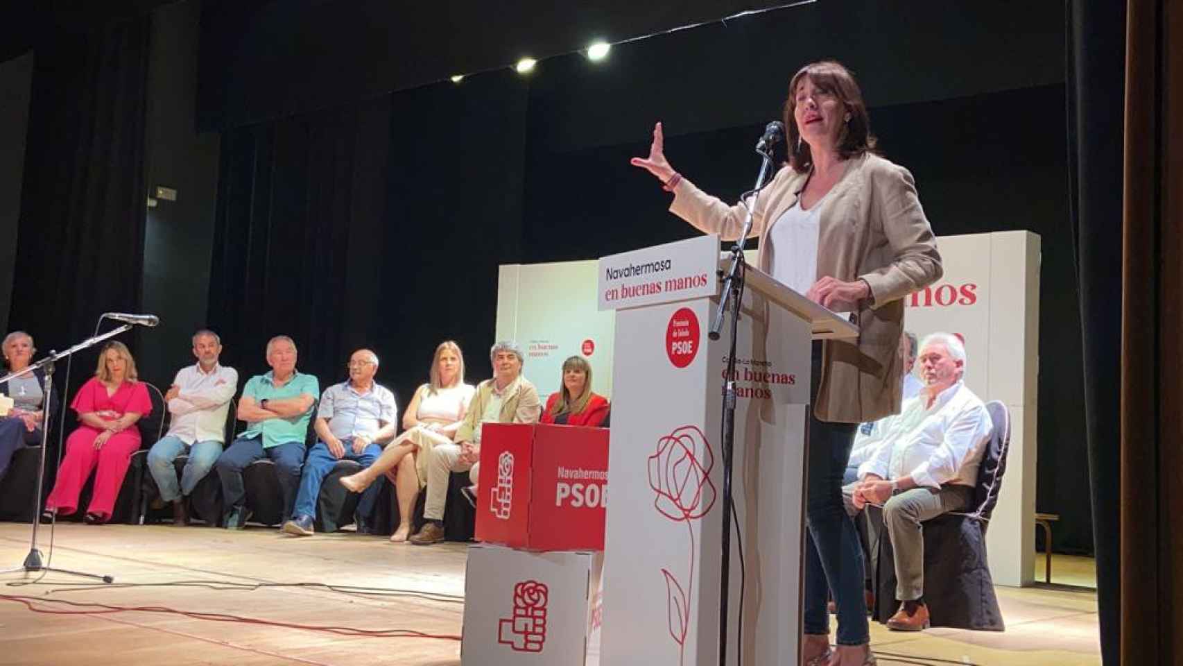 Blanca Fernández, este domingo en un acto público del PSOE en Navahermosa
