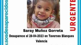 Saray Muñoz, desaparecida en Tabernes Blanques (Valencia)