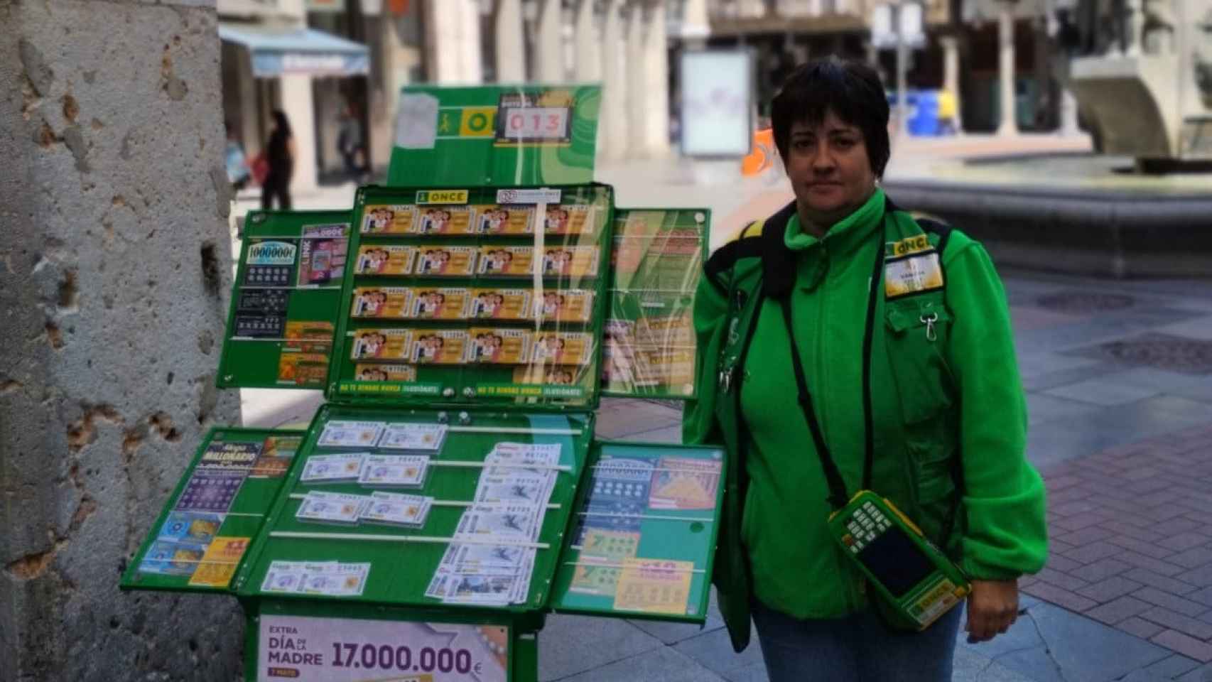 La vendedora de la ONCE que ha dado el cupón en Valladolid
