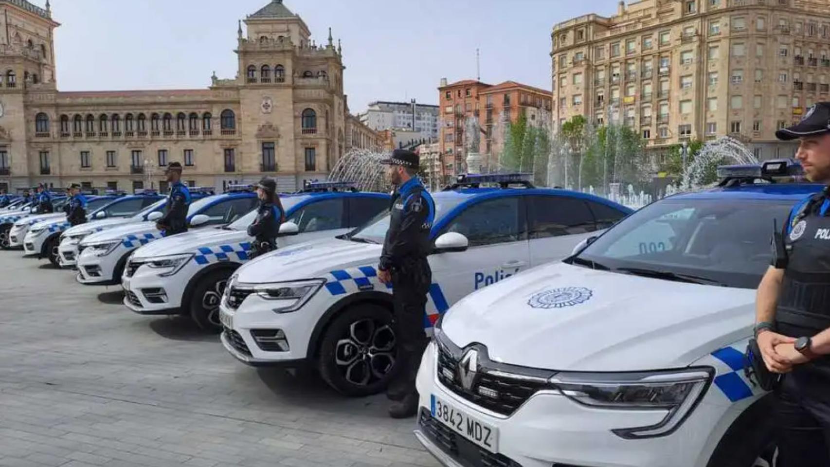 Imagen de los nuevos vehículos de la Policía Local de Valladolid.