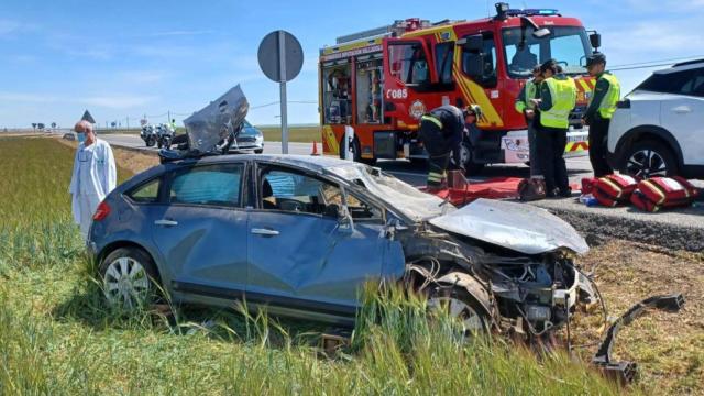 Imagen de un accidente de carretera.