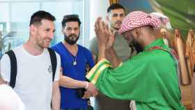 Messi, en su primer viaje a Arabia Saudí