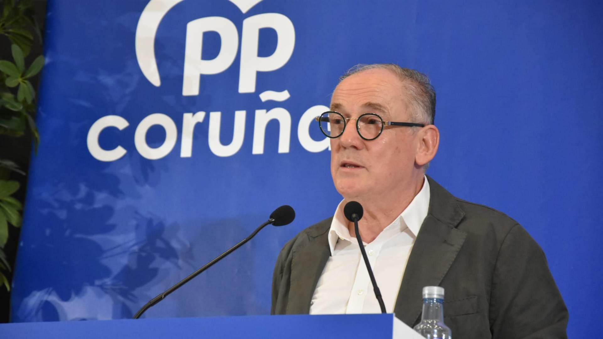 El presidente del PP de A Coruña, Miguel Lorenzo