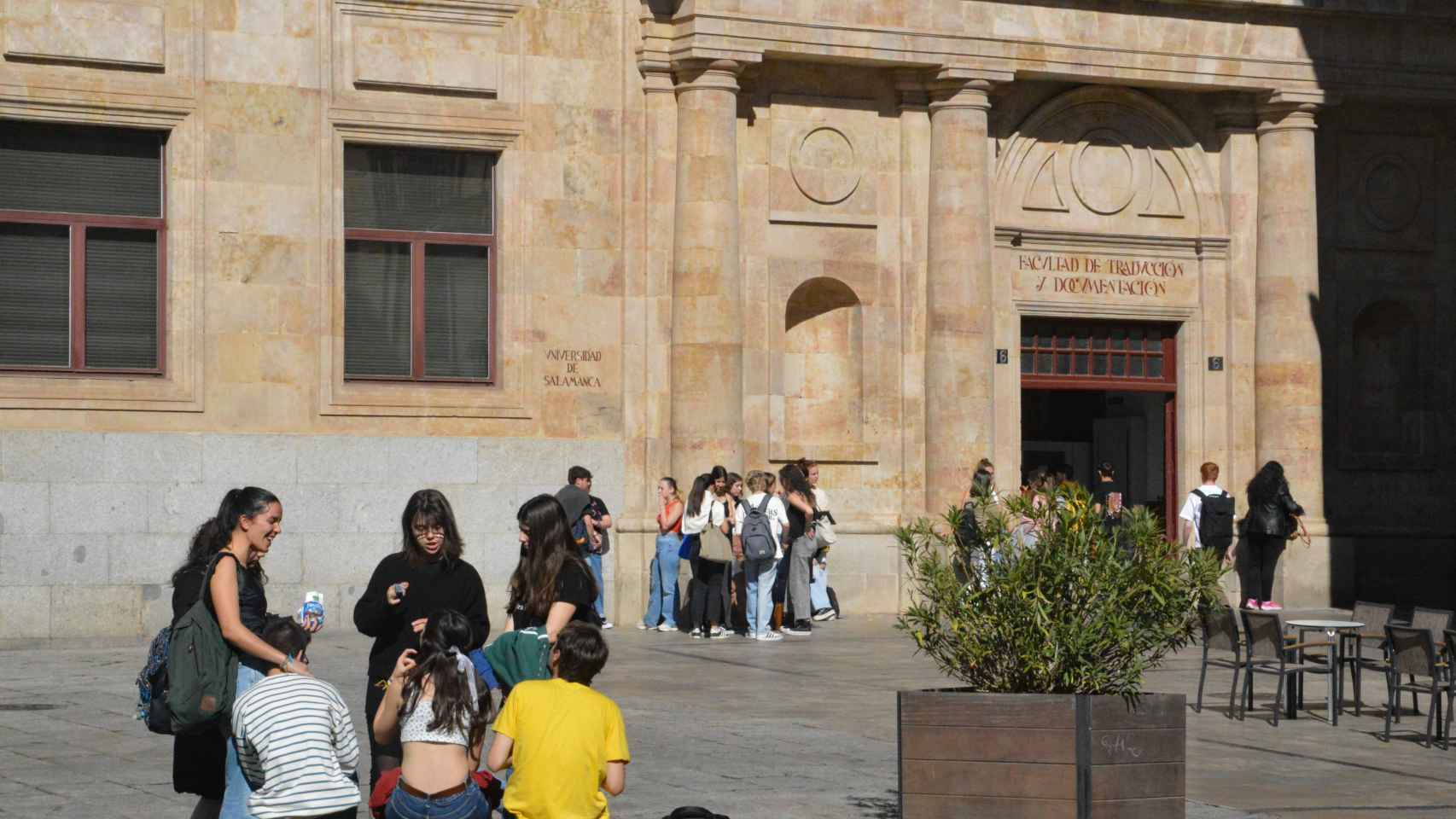 Alumnos de la Universidad de Salamanca.