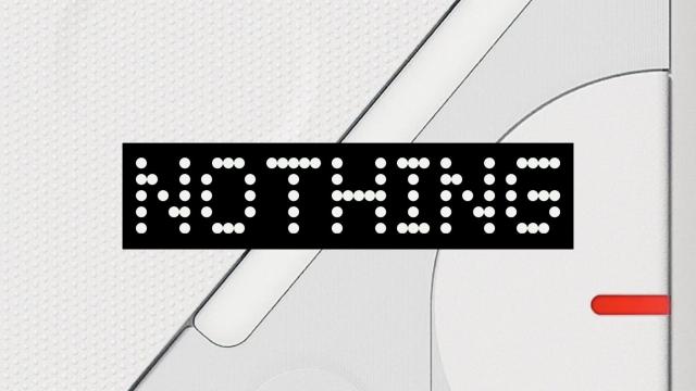 Fotomontaje con el logo de Nothing.