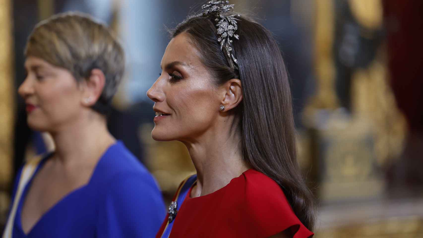Letizia ha decidido lucir la tiara Floral.