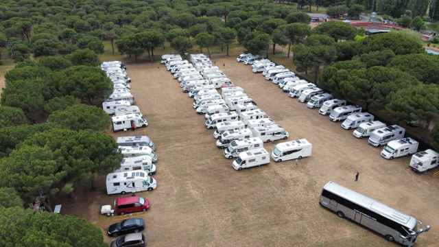 Imagen del encuentro de autocaravanas en Simancas del año pasado