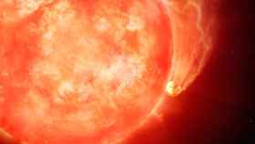 Reconstrucción del planeta engullido por su estrella. International Gemini Observatory/NOIRLab/NSF/AURA/M. Garlick/M. Zamani